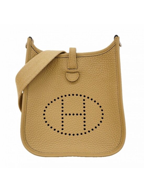 Hermes Handbags - Hermes Shoulder Bag Evelyne TPM Taurillon Clemence Pushier Silver